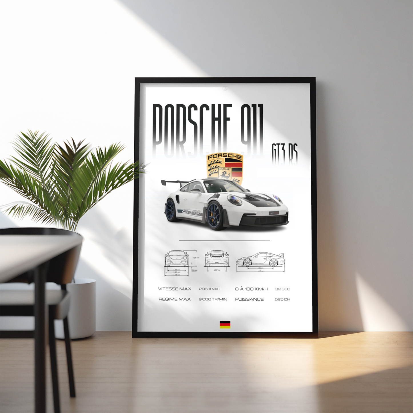 Poster Porsche 911 GT3 rs TrendWalls