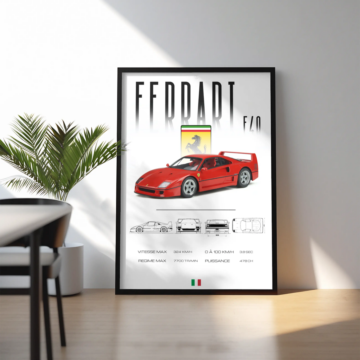 Poster Ferrari F40 TrendWalls